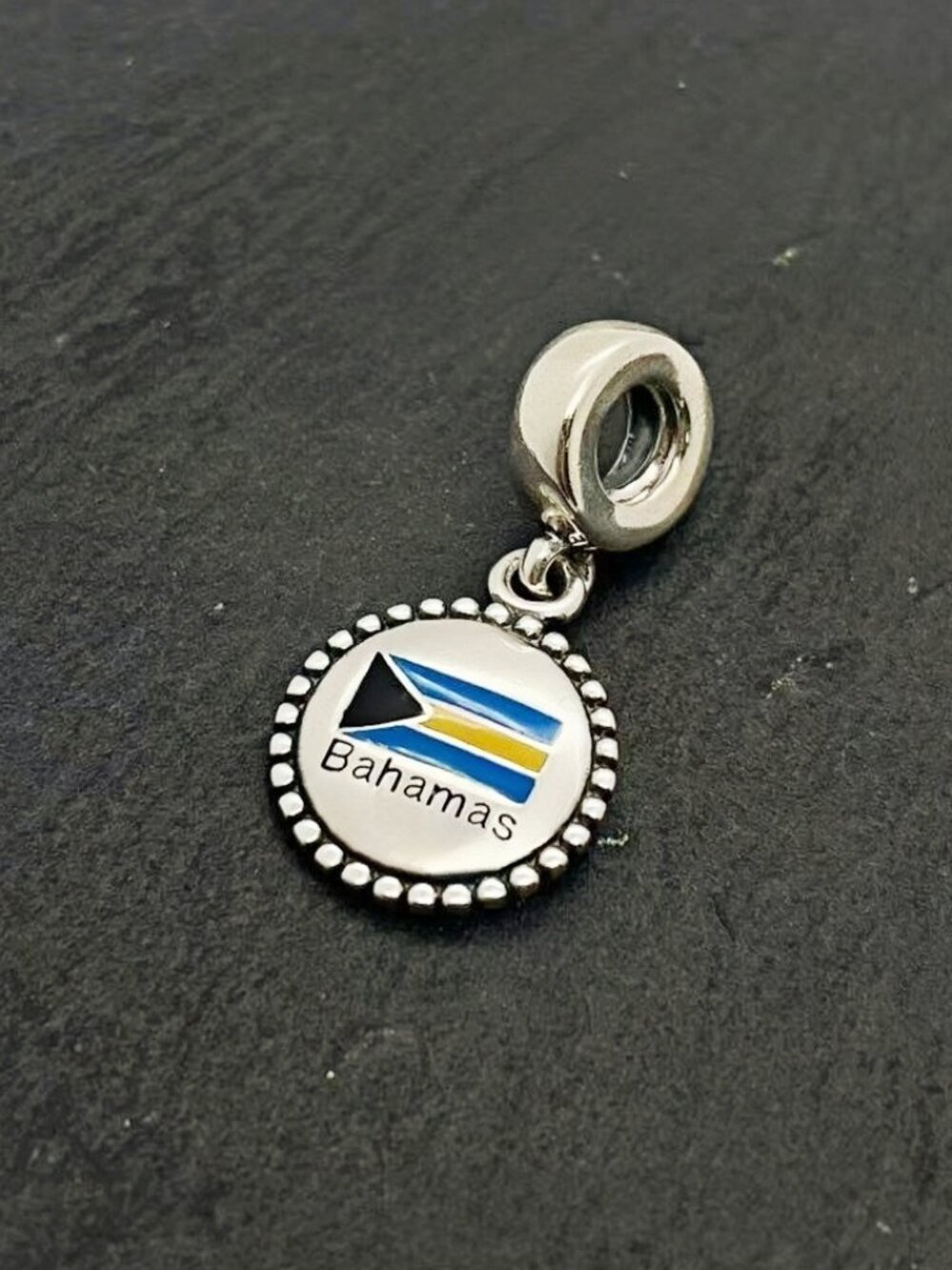 Pandora bahamas flag Exclusive Charm Sterling Silver Dangle Charm Jewelry